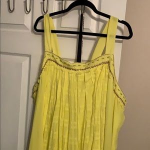 Neon maxi tank dress with beading